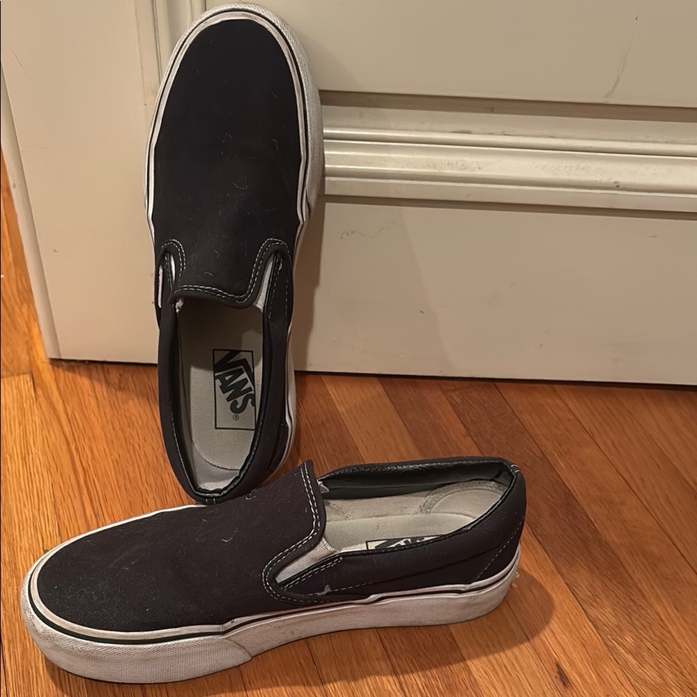 Vans Black Slip-On Sneakers